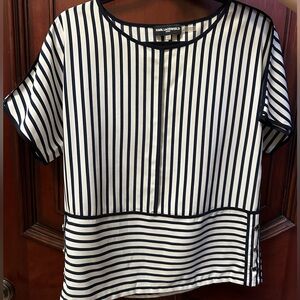Black and white stripe Karl lagerfeld shirt